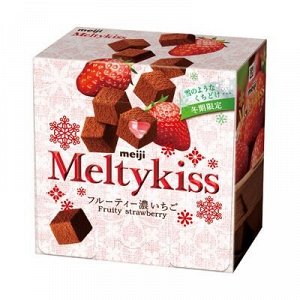 Шоколад MEIJI Melty kiss фруктовый темно-клубничный 56г