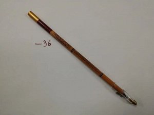 BUSTAN BUDUR 36 Карандаш ВИННЫЙ ТЕМНО-КРАСНЫЙ с сурьмой для макияжа глаз и губ + точилка