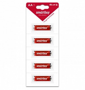 Батарейка алкалиновая Smartbuy LR6/5B strip (60/600)  (SBBA-2A05B)