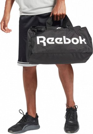 Сумка Артикул: GP0172; Наименование: Сумка; Пол: унисекс; Бренд: Reebok; Вид спорта: фитнес; Материал: полиэстер; Срок отгрузки: 3-4 рабочих дняВ эту сумку-дафл от Reebok помещаются фитнес-резинки, по