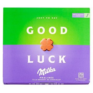 Милка Коробка Шоколадных конфет I love Good luck с молочно-шоколадным кремом 110гр