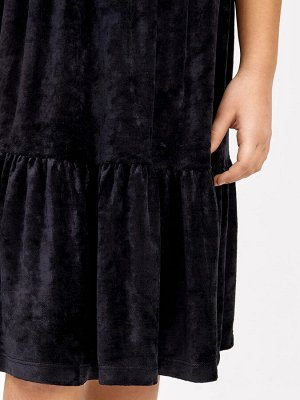 Mark Formelle Нарядное велюровое платье черного цвета для девочек