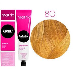Matrix Socolor, Матрикс Соколор краска для волос аммиачная 8G светлый блондин золотистый, 90 мл