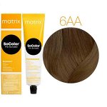 Matrix Socolor, Матрикс Соколор краска для волос аммиачная  6AA Темный блондин глубокий пепельный, 90 мл EXPS