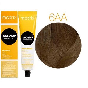 Matrix Socolor, Матрикс Соколор краска для волос аммиачная  6AA Темный блондин глубокий пепельный, 90 мл EXPS