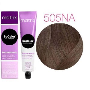 Matrix Socolor, Матрикс Соколор краска для волос аммиачная  505NA светлый шатен натуральный пепельный 90 мл