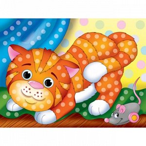 Набор для творчества Алмазная мозаика Игривый котенок 10*15см AC1022