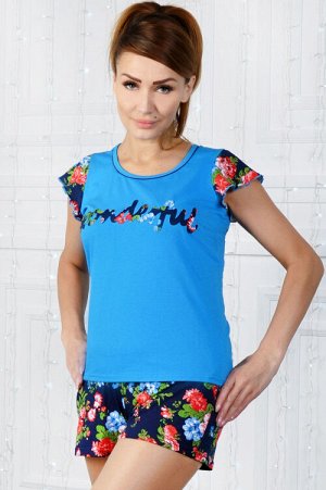 Арт. 208 Пижама с шортами 44-52 (5 шт)