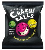 Карамель кислая Crazy Balls, 90г