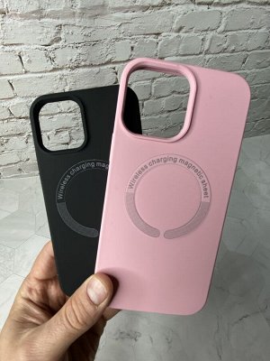 Силиконовый чехол для Iphone MagSafe с магнитным кольцом