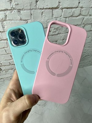Силиконовый чехол для Iphone MagSafe с магнитным кольцом