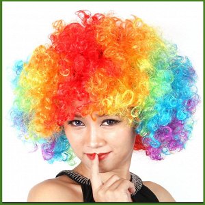 Карнавальный парик цветные кудри
