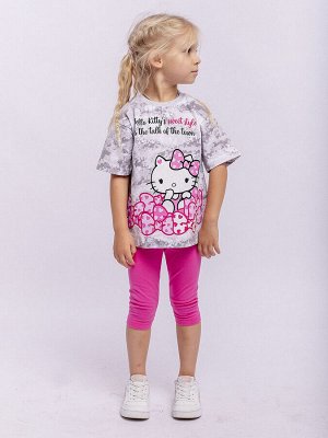 Комплект Материал: Супрем пенье 92% хлопок 8% эластан
Год: 2022
Страна: Россия

Комплект для девочки из супрема: розовые брюки и футболка с коротким рукавом.