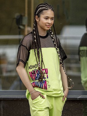Футболка. Цвет: Лайм