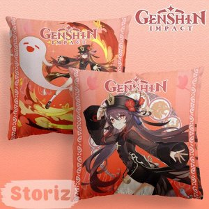 Подушка декоративная "Genshin Impact" Ху Тао, 40x40см (1 серия)
