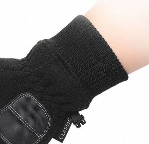 Теплые флисовые перчатки Sport KL-ST3. Черный