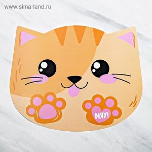 Коврик под миску «Мяу!» 35х28 см