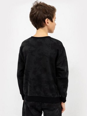 Джемпер черного цвета с азиатским принтом для мальчиков