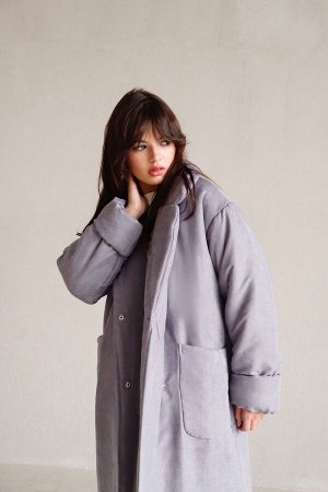 Пальто-одеяло Premium Аlpolux серое