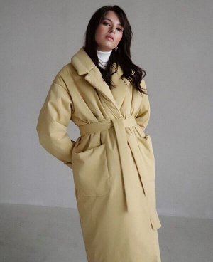 Пальто-одеяло Premium Аlpolux в цвете "butter yellow"
