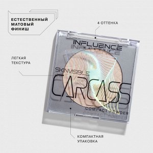 Influence Beauty Пудра компактная Skinvisible тон 01, фарфоровый
