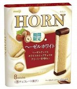 MEIJI Horn Hazel - нежные трубочки с фундуком