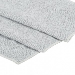 Тряпка для мытья пола из микрофибры 70х80см "OVERLOCK GREY COLOUR" серая LAIMA HOME, 608223