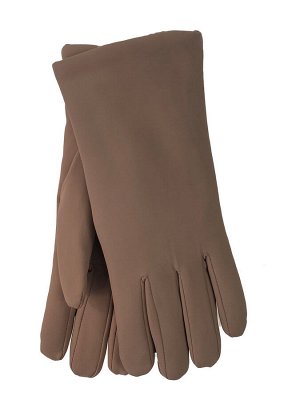 Женские перчатки утепленные , цвет светло коричневый