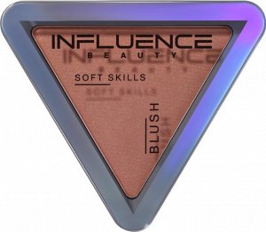 Influence Beauty Румяна компактные Soft skills тон 02, персиковый