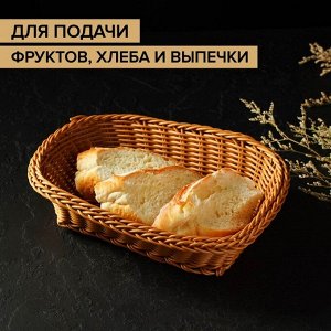 Корзинка для фруктов и хлеба Доляна «Капучино», 24?17?7 см