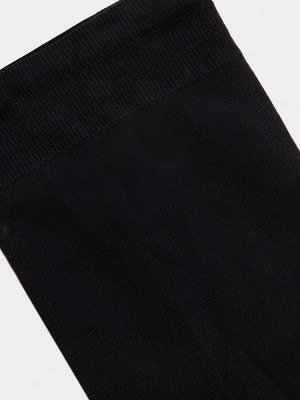 Высокие женские полиамидные носки черного цвета (1 упаковка по 5 пар)