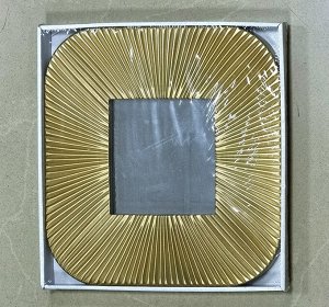 Темное серебро Зеркало декор "Богемия", 25*25 см