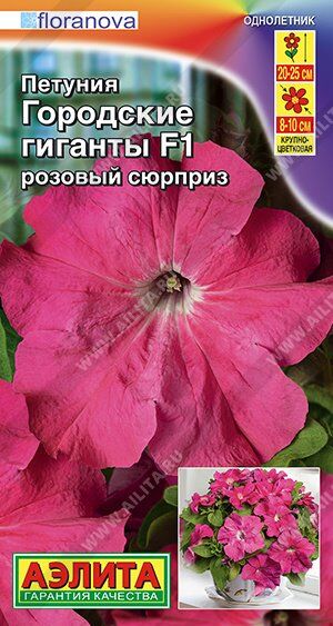 Петуния Городские гиганты розовый сюрприз F1 (Код: 90570)