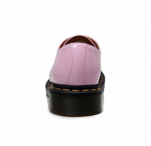 Полуботинки женские на шнурках, цвет розовый