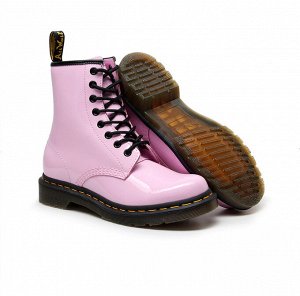 Ботинки женские на шнурках, цвет розовый