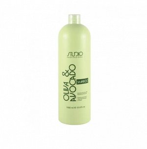 Шампунь для волос 1000мл Studio Professional Oliva & Avocado с маслами Авокадо и Оливы