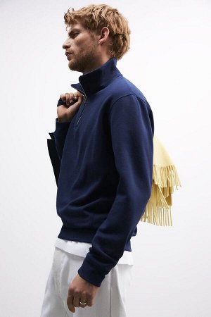 Свитшот темно-синий ZARA