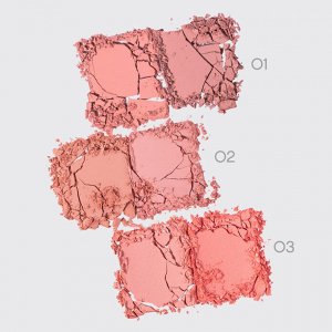 VIVIENNE SABO Палетка Румян Naturel, тон 02 пыльно-розовый+розовый