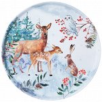 ПОДНОС СЕРВИРОВОЧНЫЙ AGNESS &quot;ЗИМНЯЯ СКАЗКА&quot; 33*2,1 СМ