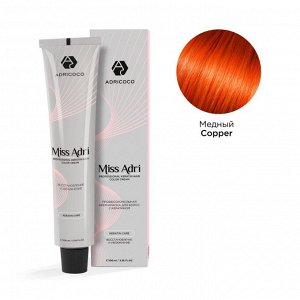copper Крем - краска для волос ADRICOCO Miss Adri корректор Медный, 100мл
