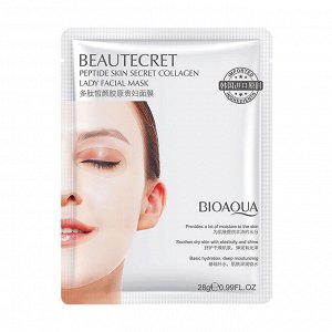 Гидрогелевая маска для лица Bioaqua Beautecret Peptide Skin Secret Collagen