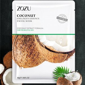 Тканевая маска с экстрактом кокоса и коллагеном «Zozu Coconut Collagen», 30 г