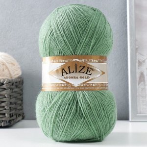 Пряжа для вязания спицами, крючком ALIZE, Angora Gold, 20% шерсть, 80% акрил, 550 м/100 г, (852)