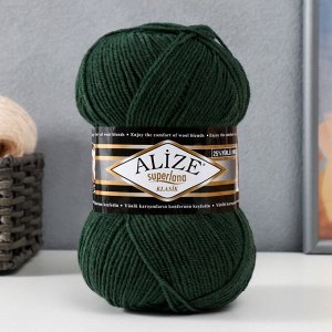 Пряжа для вязания спицами, крючком ALIZE, Superlana Klasik, 25% шерсть, 75% акрил, 280 м/100 г, (469)