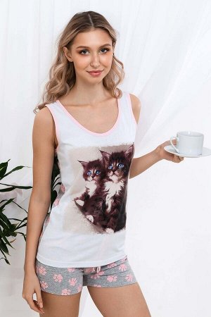 Пижама Два котенка шорты