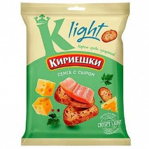 «Кириешки Light», сухарики со вкусом «Сёмга с сыром», 80 г