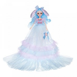 ИГРОЛЕНД Кукла в пышном свадебном наряде, 30см, пластик, полиэстер, 4-8 цветов