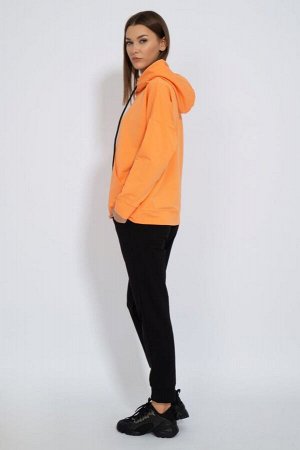 Костюм Костюм Kivviwear 41134114/04 морковный 
Состав: ПЭ-15%; Хлопок-85%;
Сезон: Осень-Зима
Рост: 170

Костюм. Худи оверсайз с капюшоном на подкладке из основной ткани. Брюки средней посадки зауженн