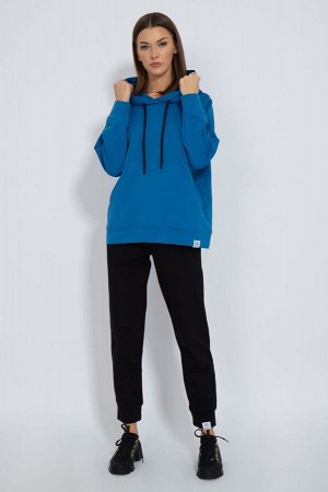 Костюм Костюм Kivviwear 41134114/06 светло-синий 
Состав: ПЭ-15%; Хлопок-85%;
Сезон: Осень-Зима
Рост: 170

Костюм. Худи оверсайз с капюшоном на подкладке из основной ткани. Брюки средней посадки зауж