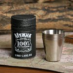 Набор стопок &quot;100% мужик&quot;, 4 шт